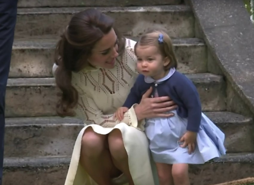 Princess Charlotte and Kate Middleton in 2016