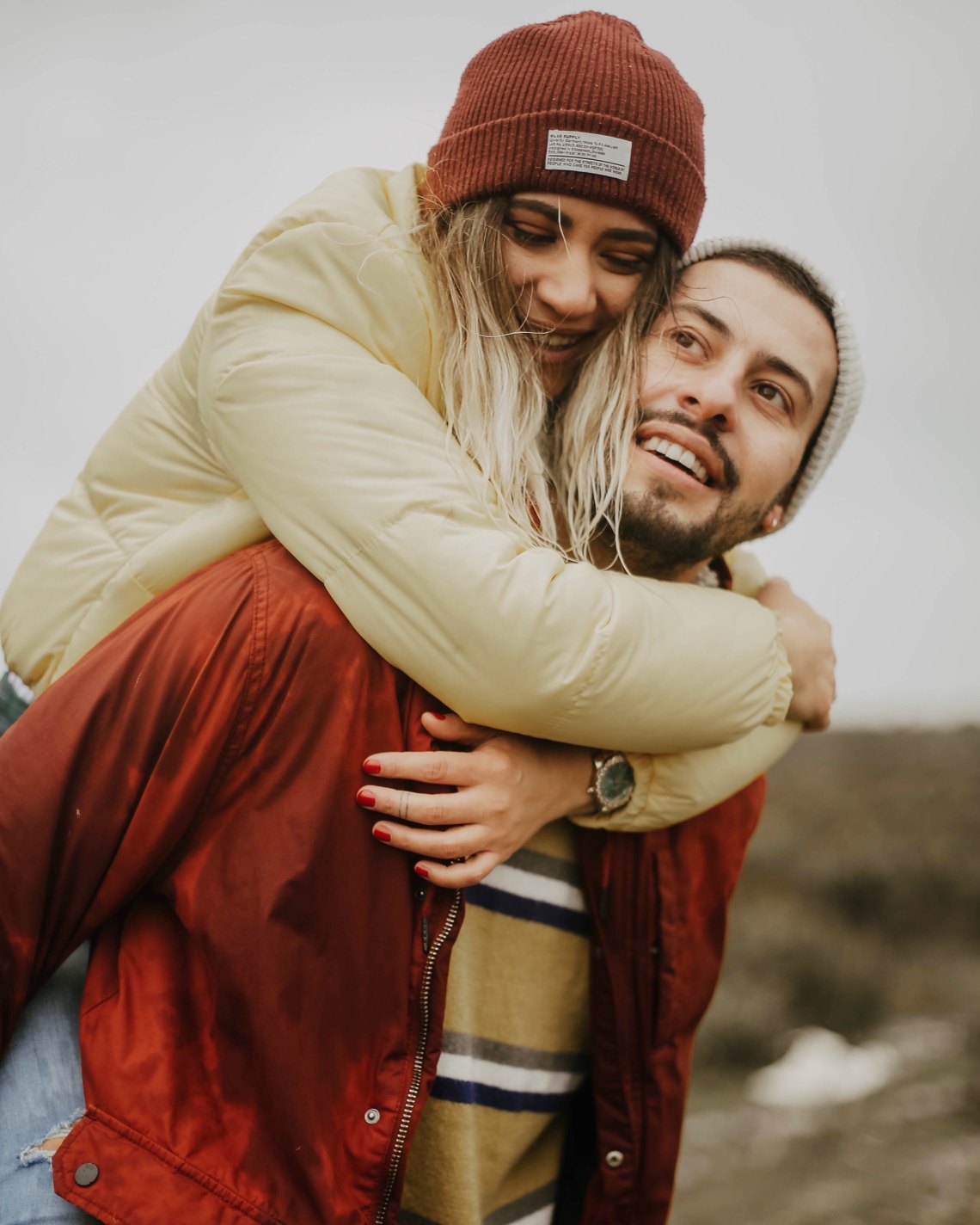 couple embracing