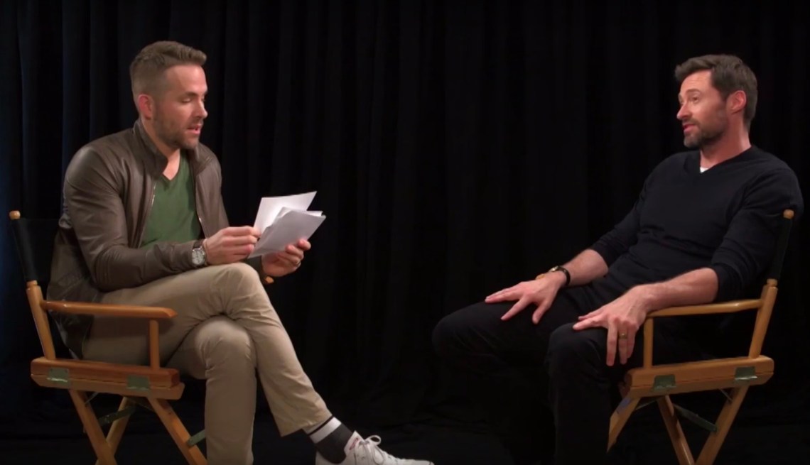 Ryan Reynolds interviews Hugh Jackman in this Youtube video