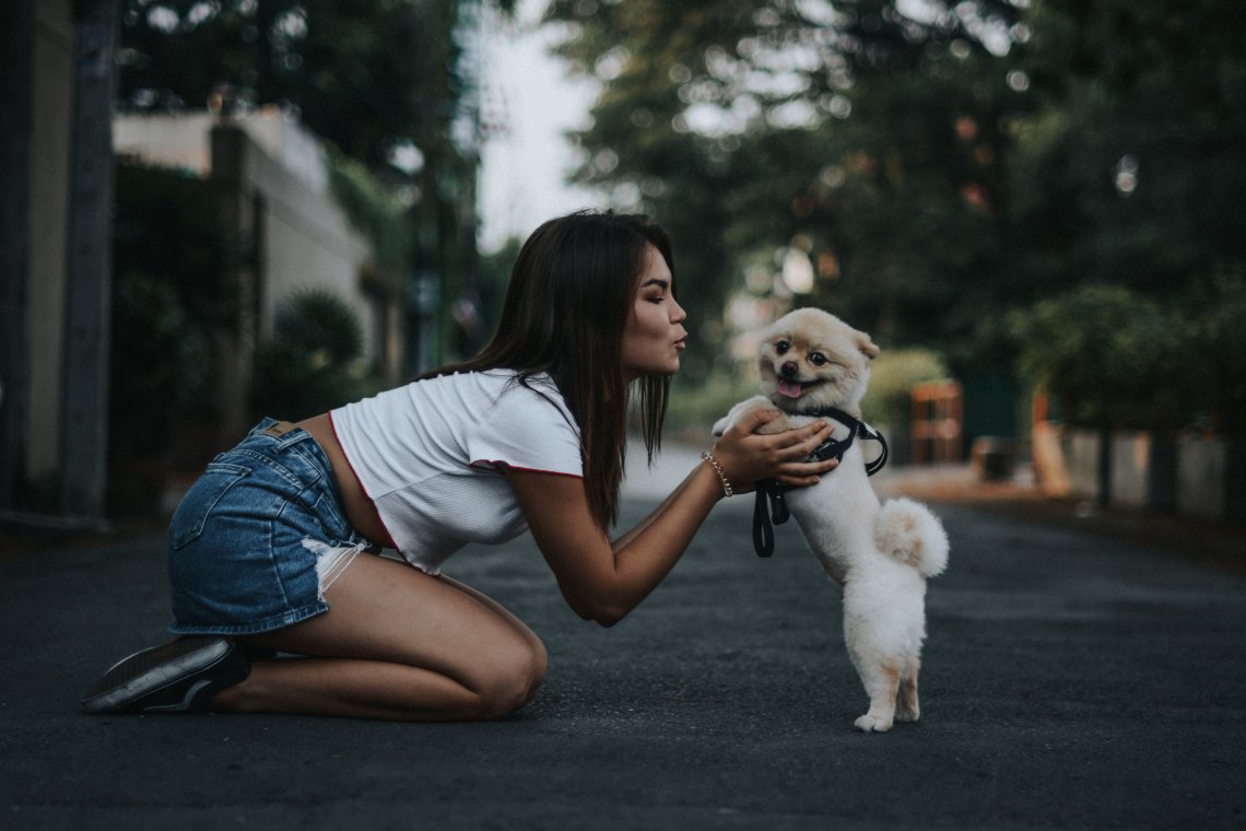 A woman about to get hit on