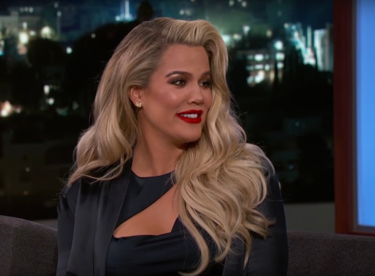 Khloe Kardashian talked about her pregnancy on Jimmy Kimmel Live