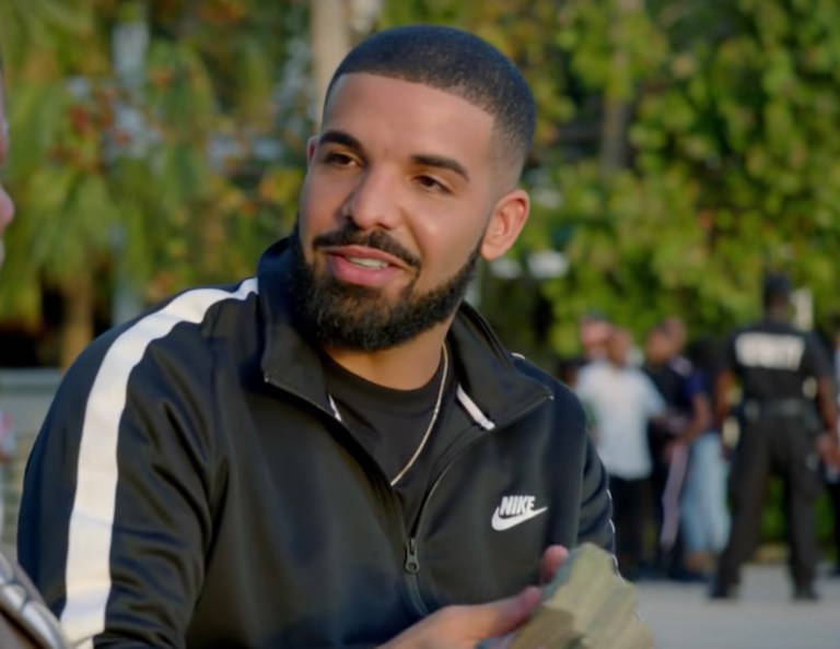 Drake in his music video for "God's Plan"