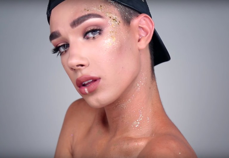 James Charles festival makeup tutorial on YouTube