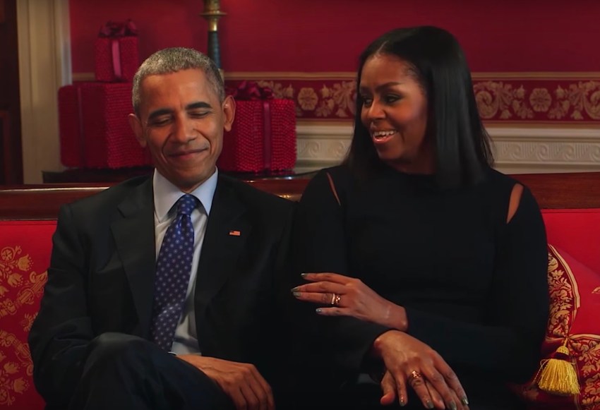 Barack and Michelle Obama in an interview with Entertainment Weekly