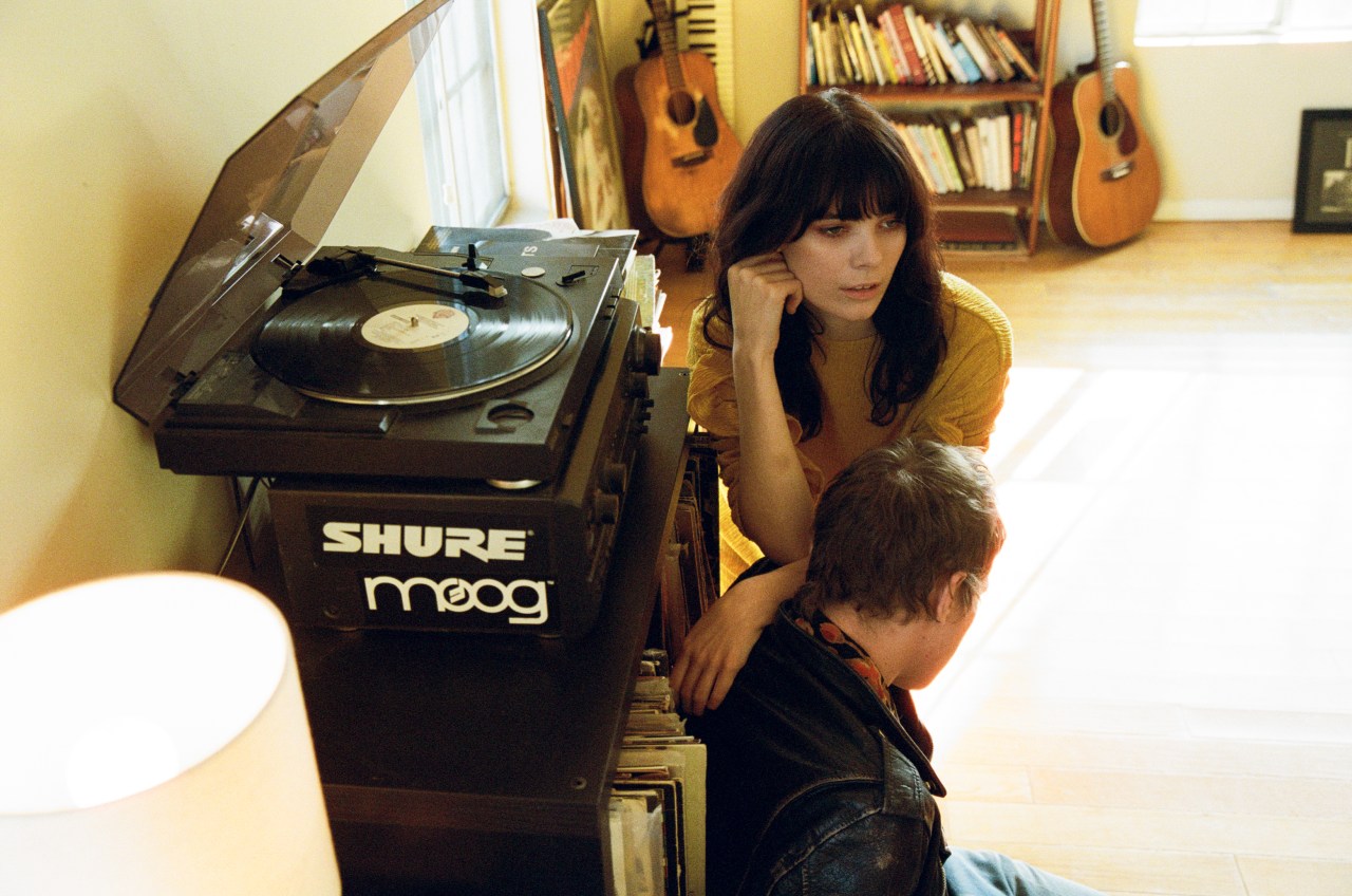 couple listening to music