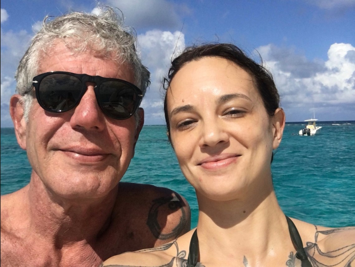 Anthony Bourdain and Asia Argento