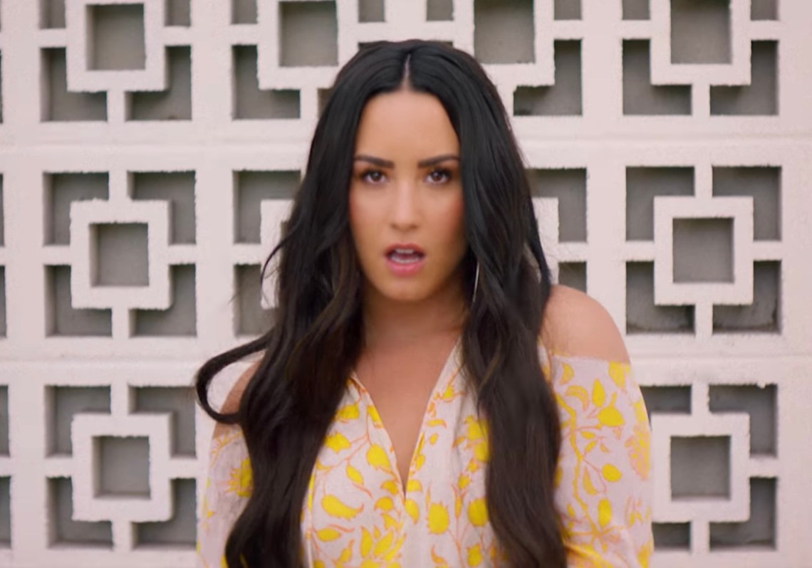 Demi Lovato in the music video for "Solo"