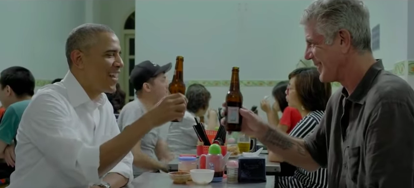 anthony bourdain and barack obama