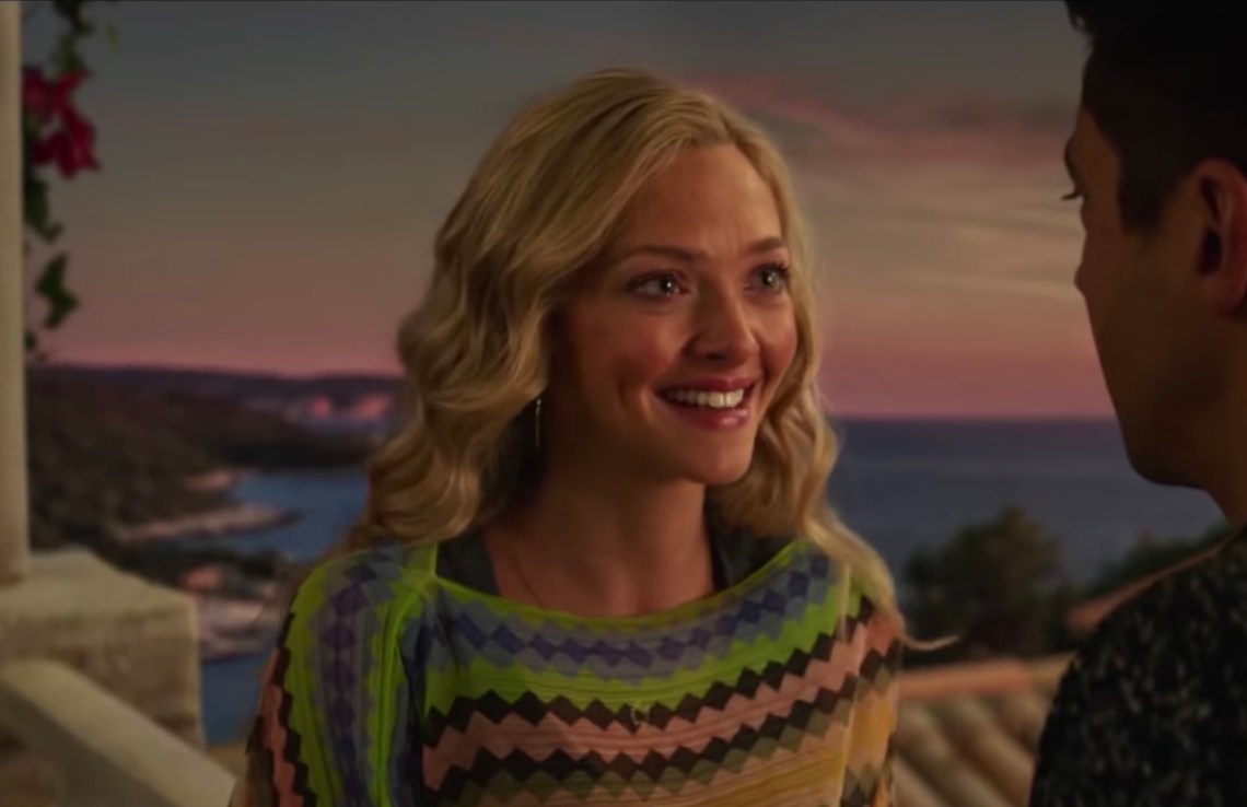 Amanda Seyfried in the trailer for Mamma Mia! Here We Go Again