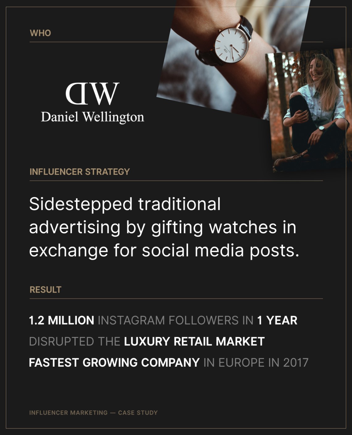 daniel wellington influencer marketing case study