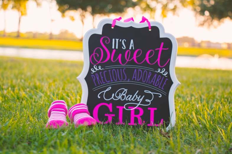 Gender Reveal Sign