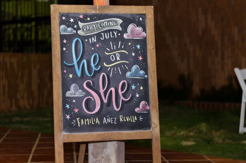 Gender Reveal Sign