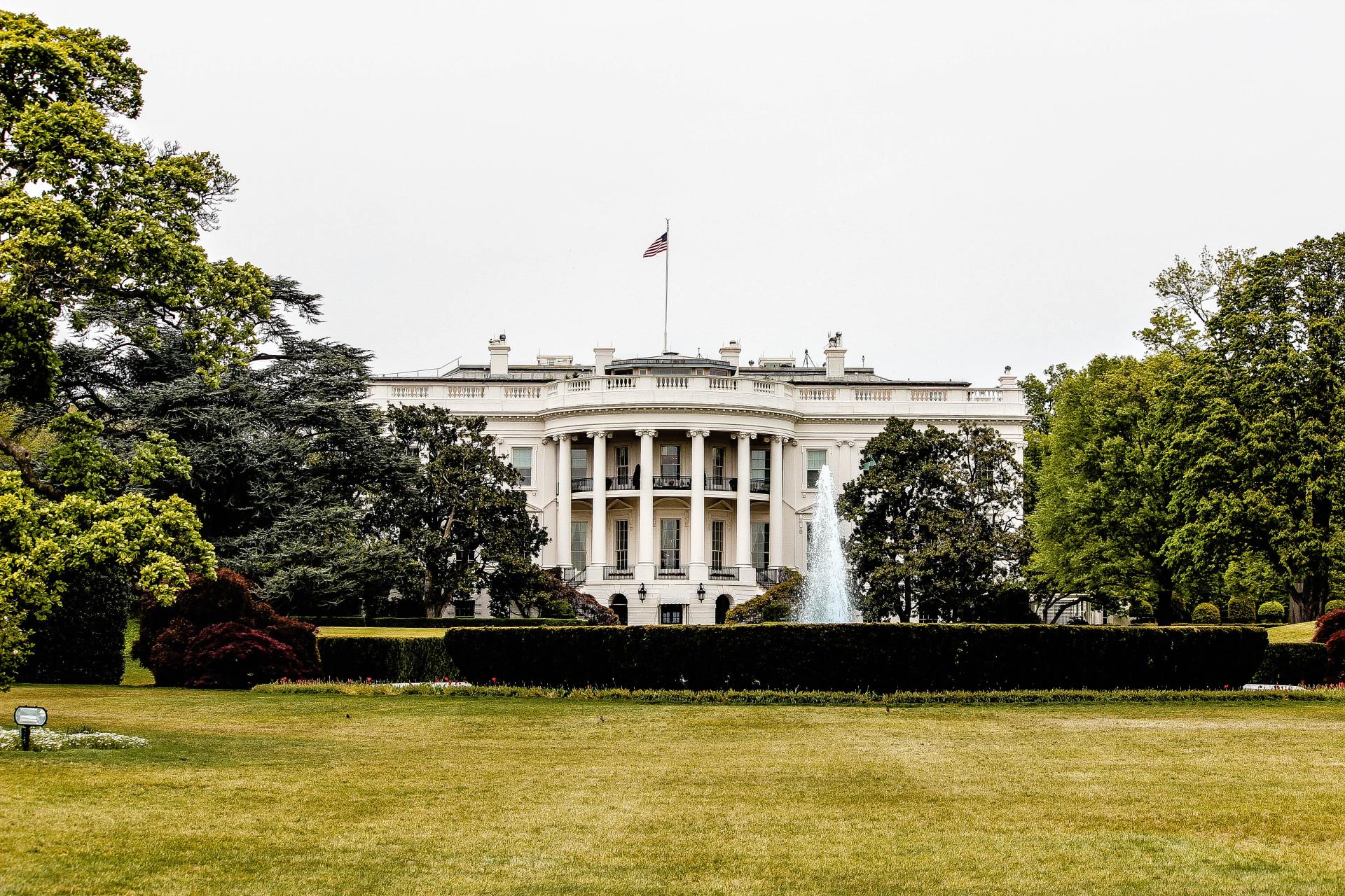 architectural photography of white house photo