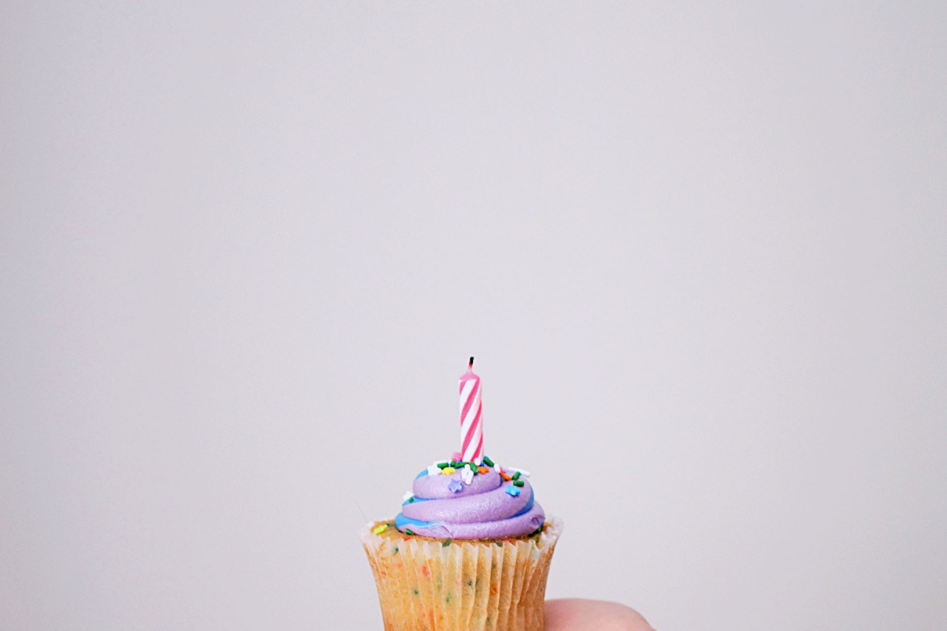 cupcake with candle