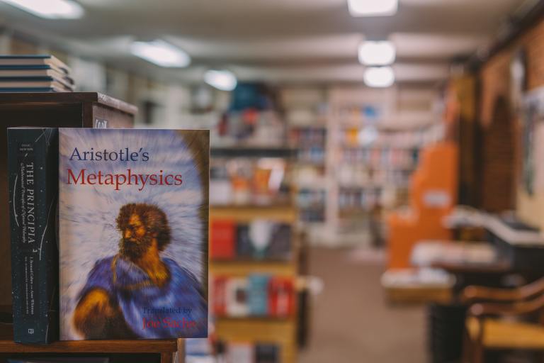 Selective Focus Photography of Aristotle's Metaphysics Book Photo