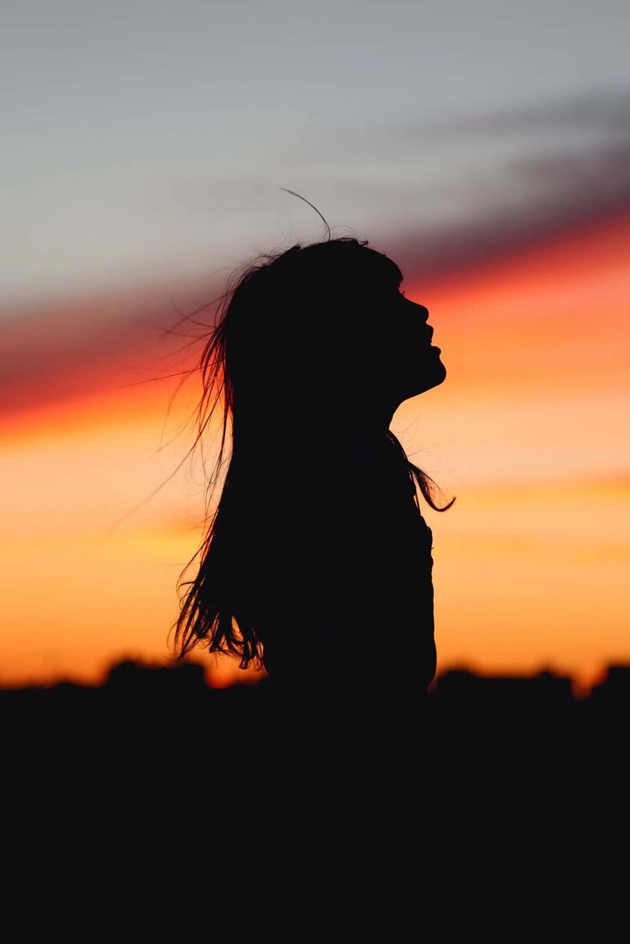 silhouette of woman