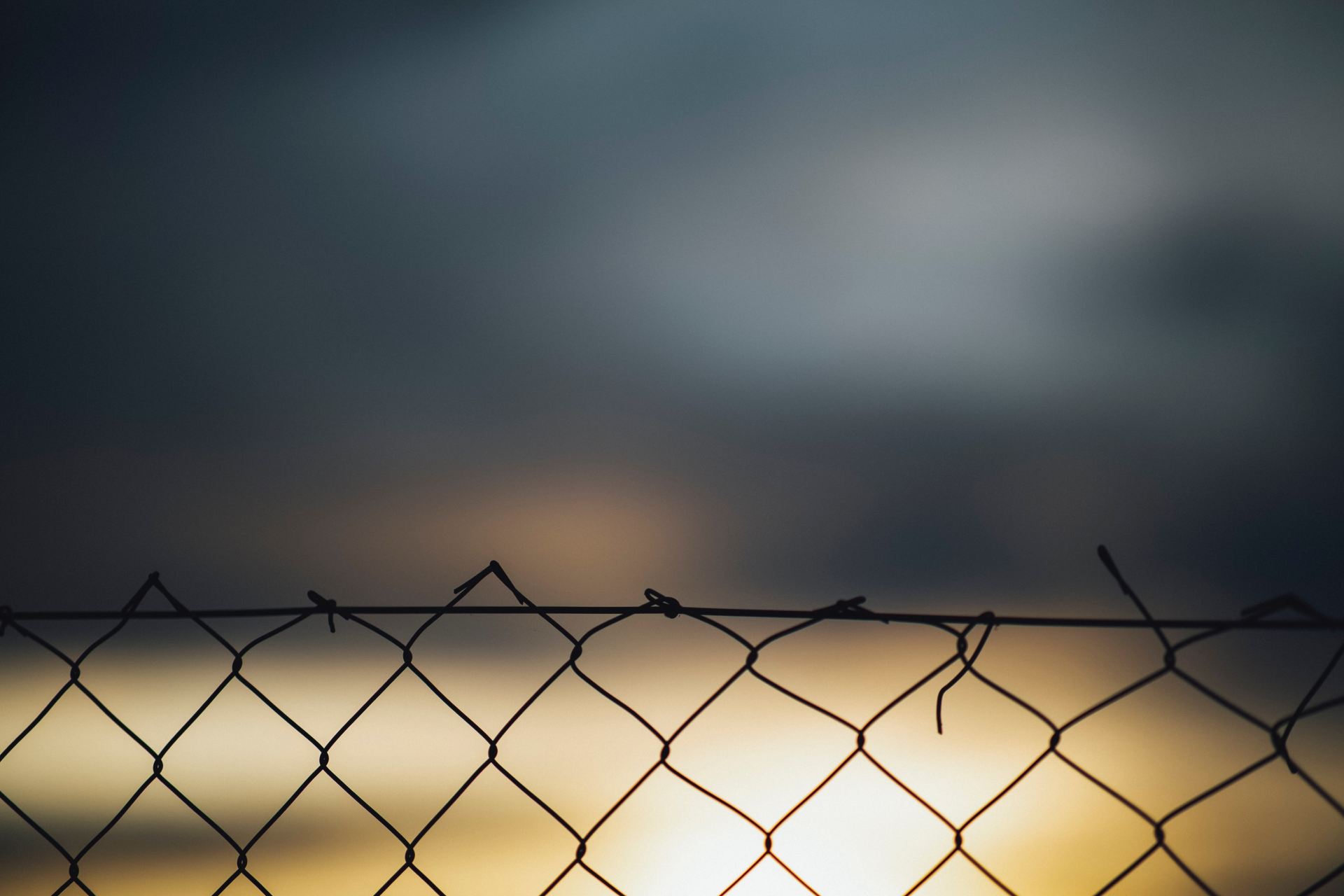 Fence at sundown