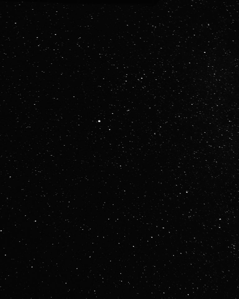 black and white stars in the sky