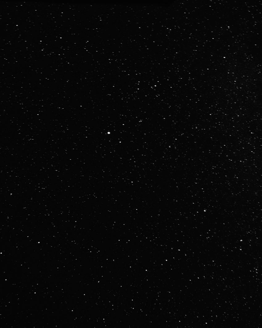 black and white stars in the sky