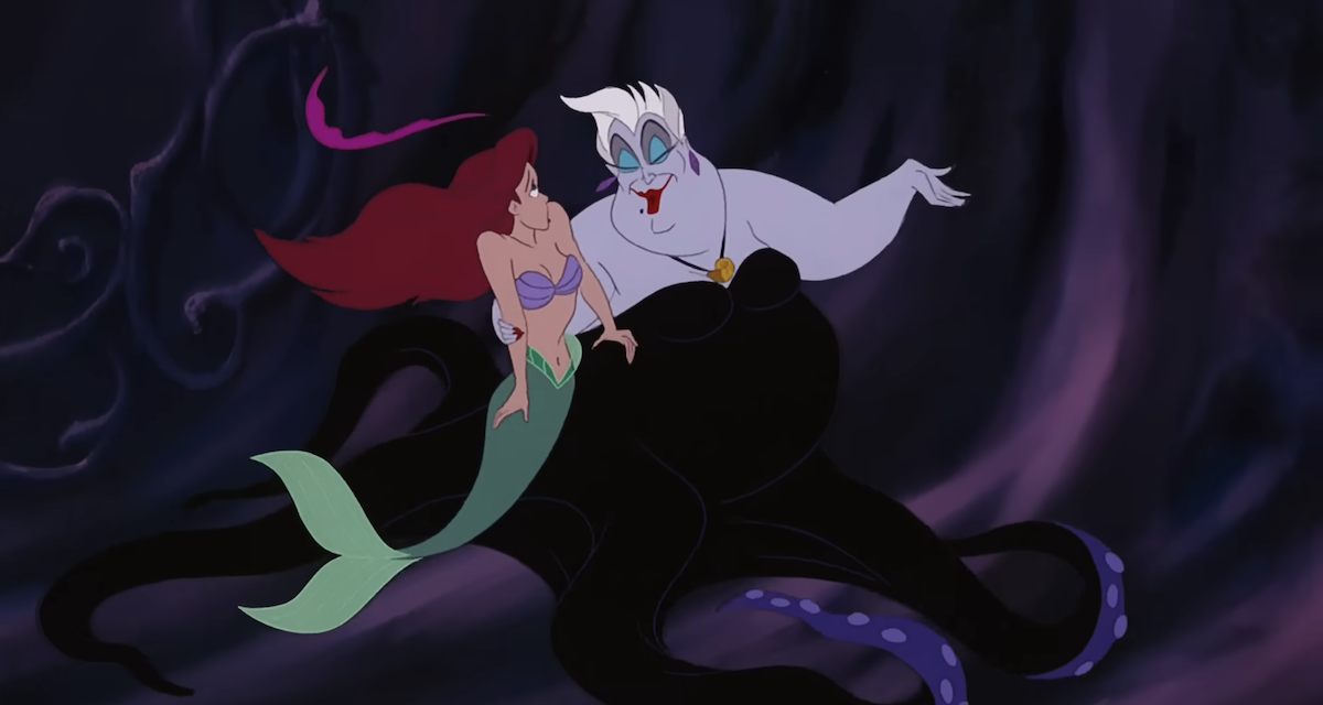 Ariel and Ursula in 'The Little Mermaid'