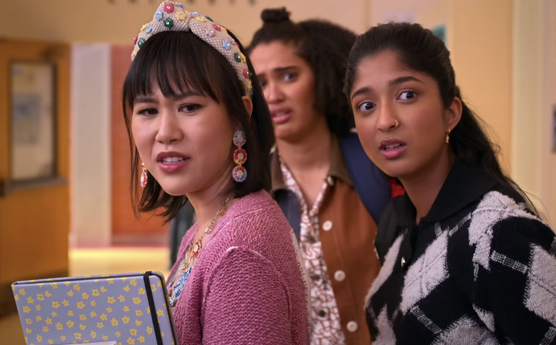 Eleanor, Fabiola, and Devi in 'Never Have I Ever'