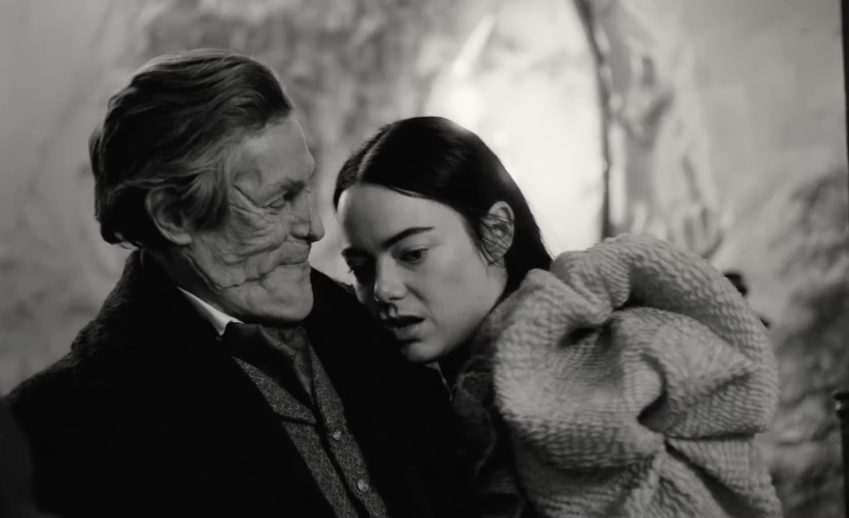 Willem Dafoe and Emma Stone in 'Poor Things'