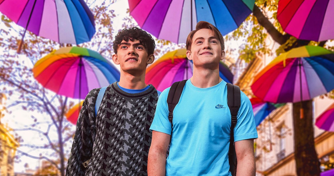 Nick and Charlie in Heartstopper