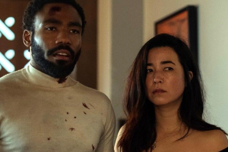 Donald Glover and Maya Erskine in Mr. & Mrs. Smith (2024)