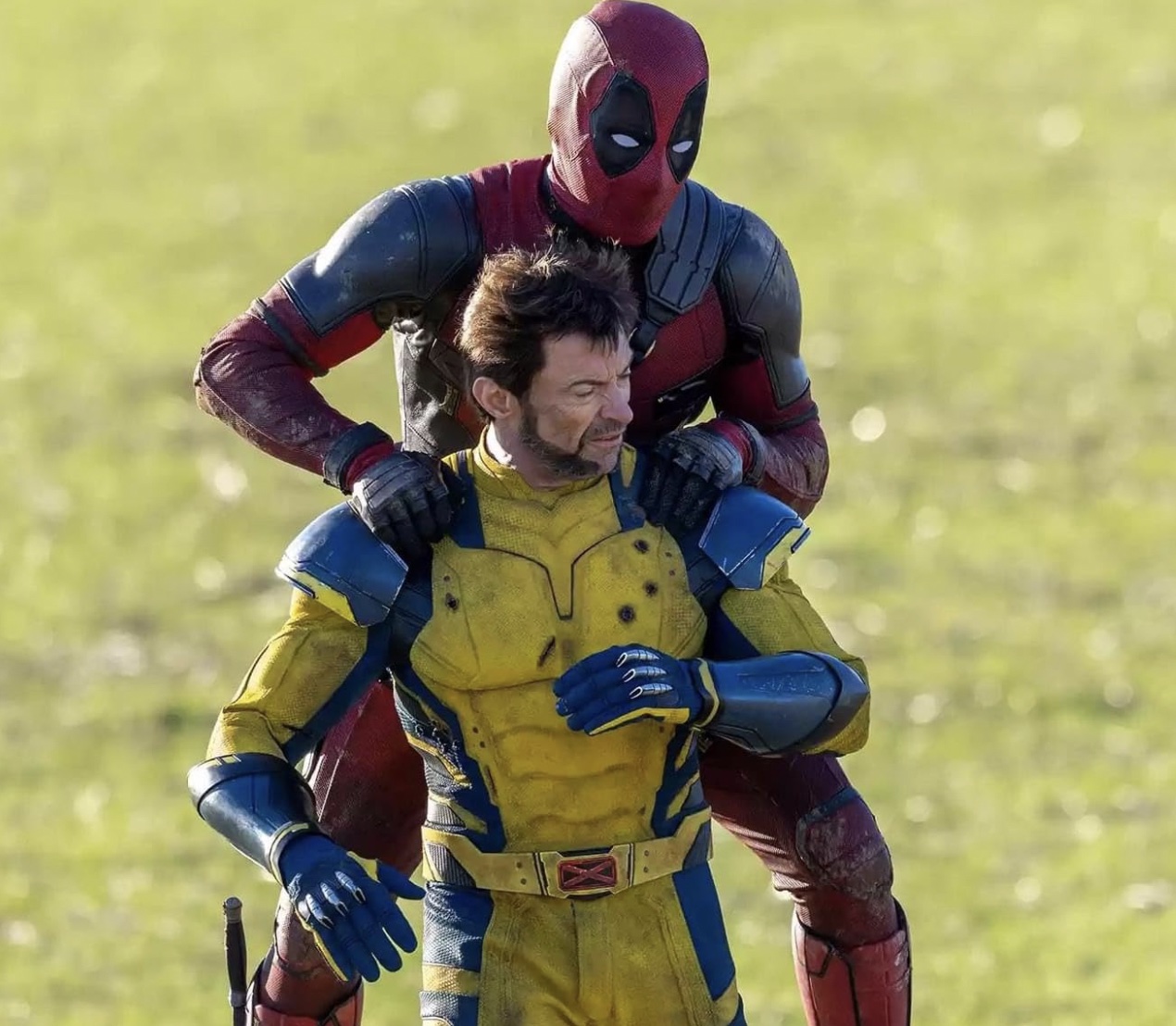 Ryan Reynolds and Hugh Jackman in Deadpool & Wolverine (2024)