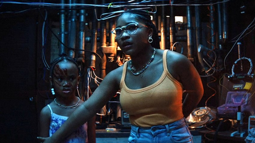 Laya DeLeon Hayes as Vicaria in The Angry Black Girl and Her Monster (2023).