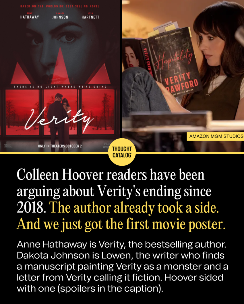 Colleen Hoover readers have been arguing about Verity's ending since 2018. The author already took a side.