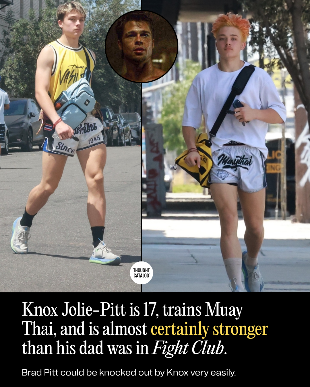 Knox Jolie-Pitt, the 17-Year-Old Son of Brad Pitt, Can Almost Certainly Beat Up His Dad