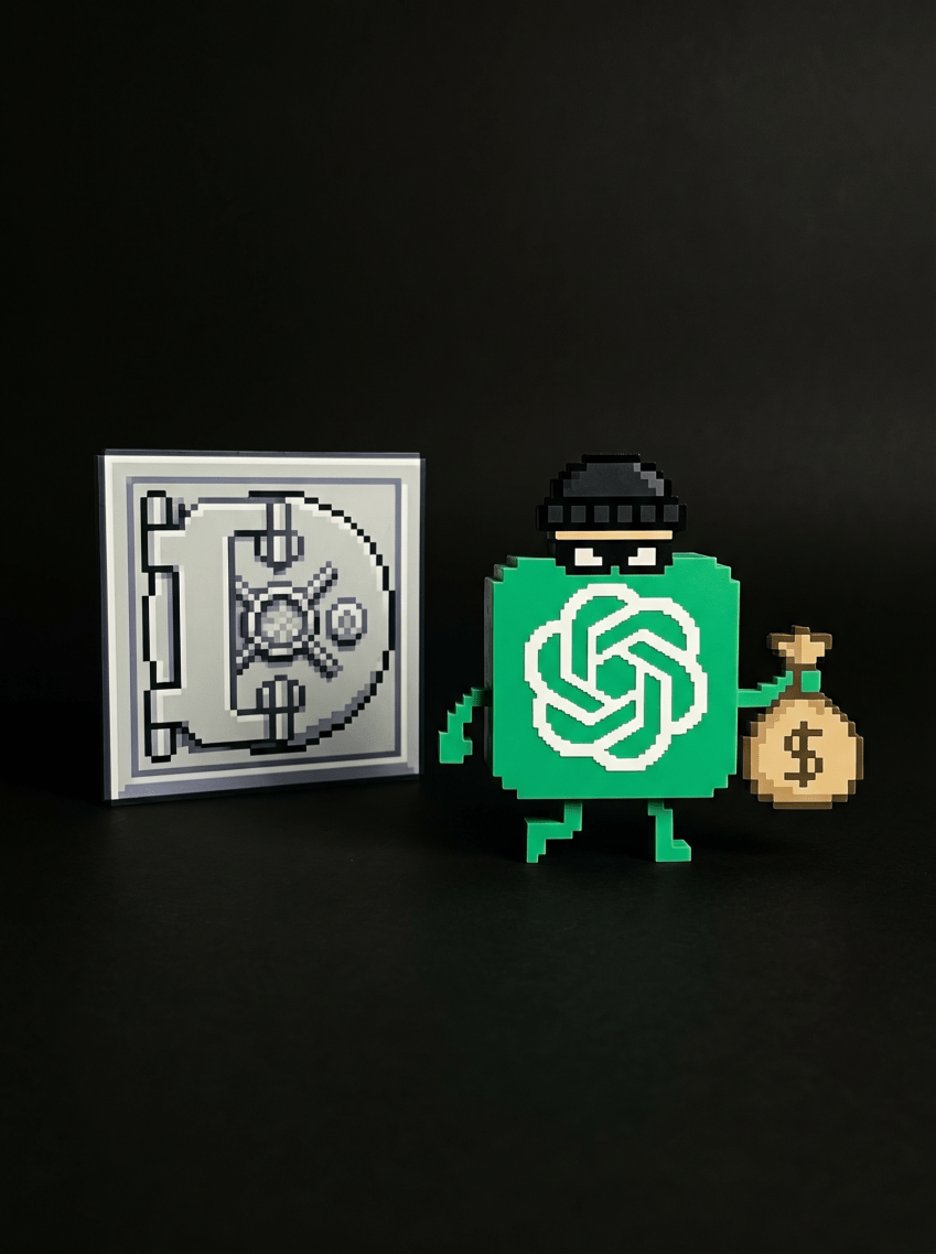 AI-generated illustration representing artificial intelligence and public funding concepts