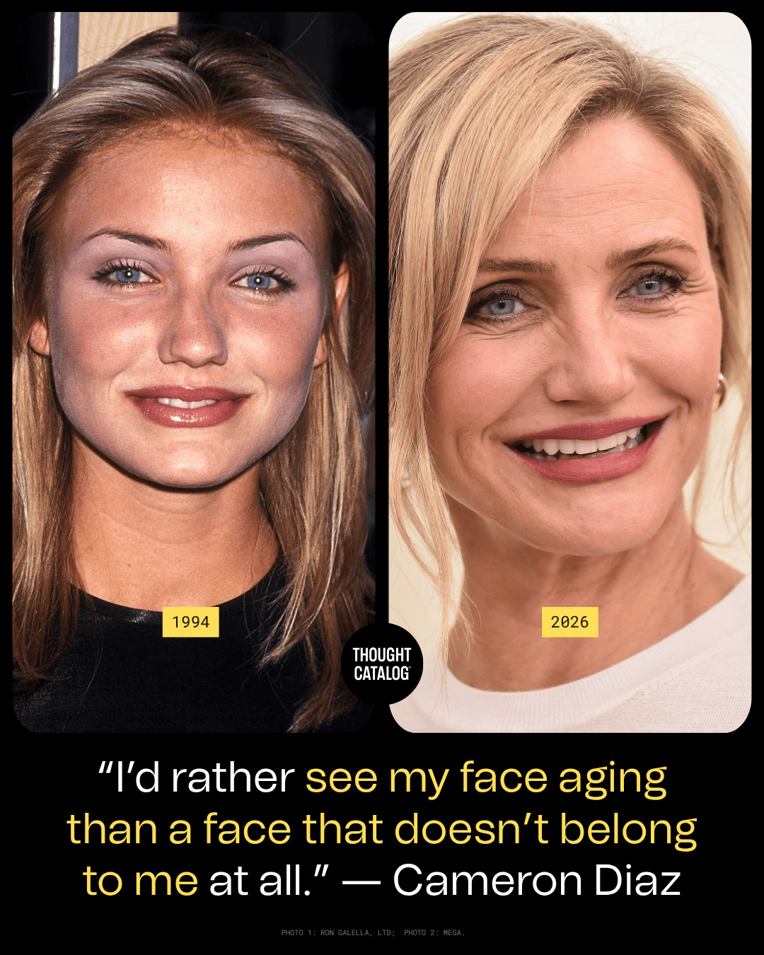 Cameron Diaz Said She'd Rather Watch Her Own Face Age Than Wear One That Doesn't Belong to Her