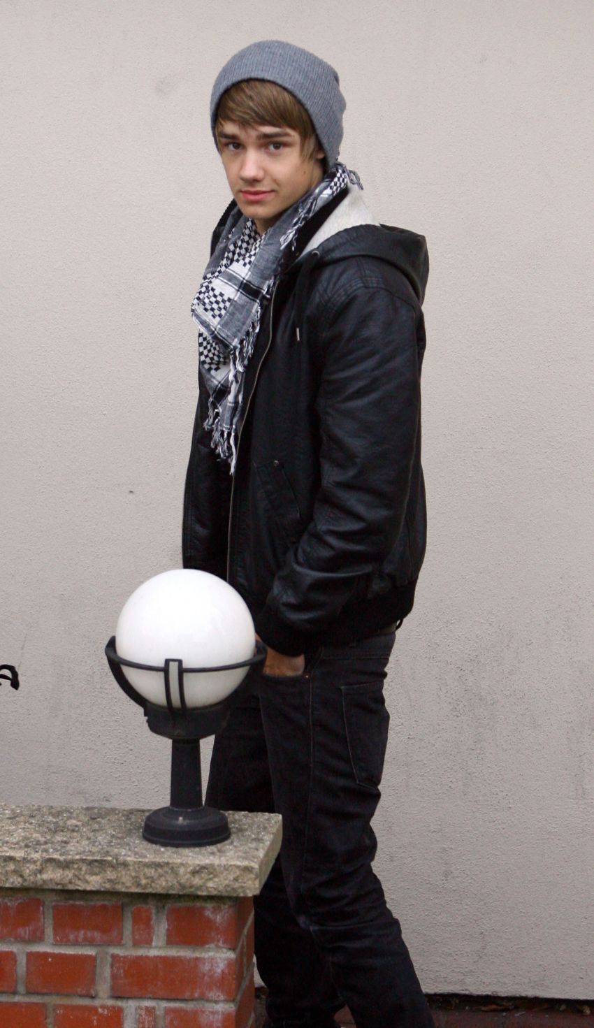 Liam Payne arriving at The X Factor rehearsal studios in London