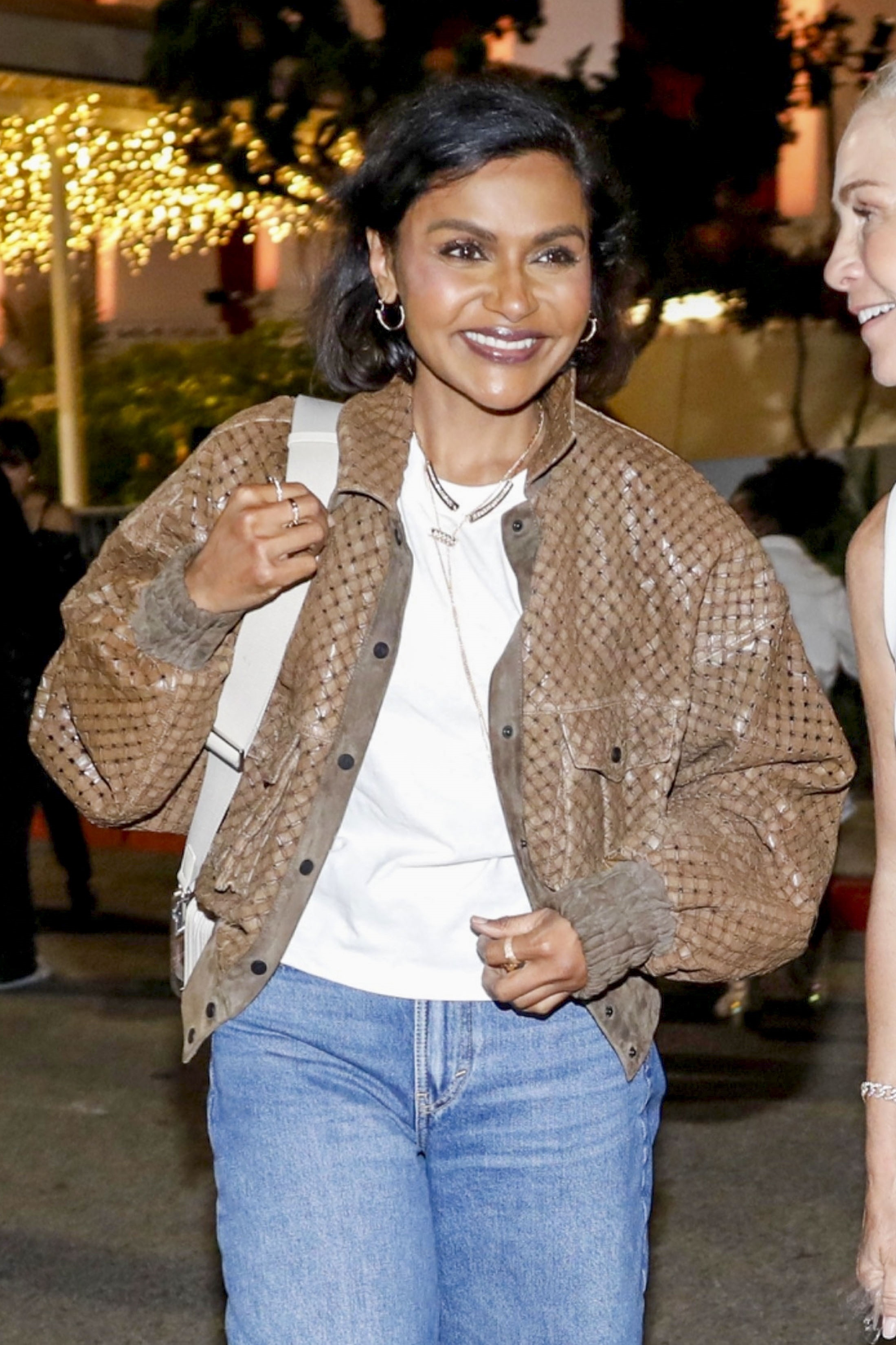 Mindy Kaling at Ariana Grande's Eternal Sunshine Tour in Inglewood