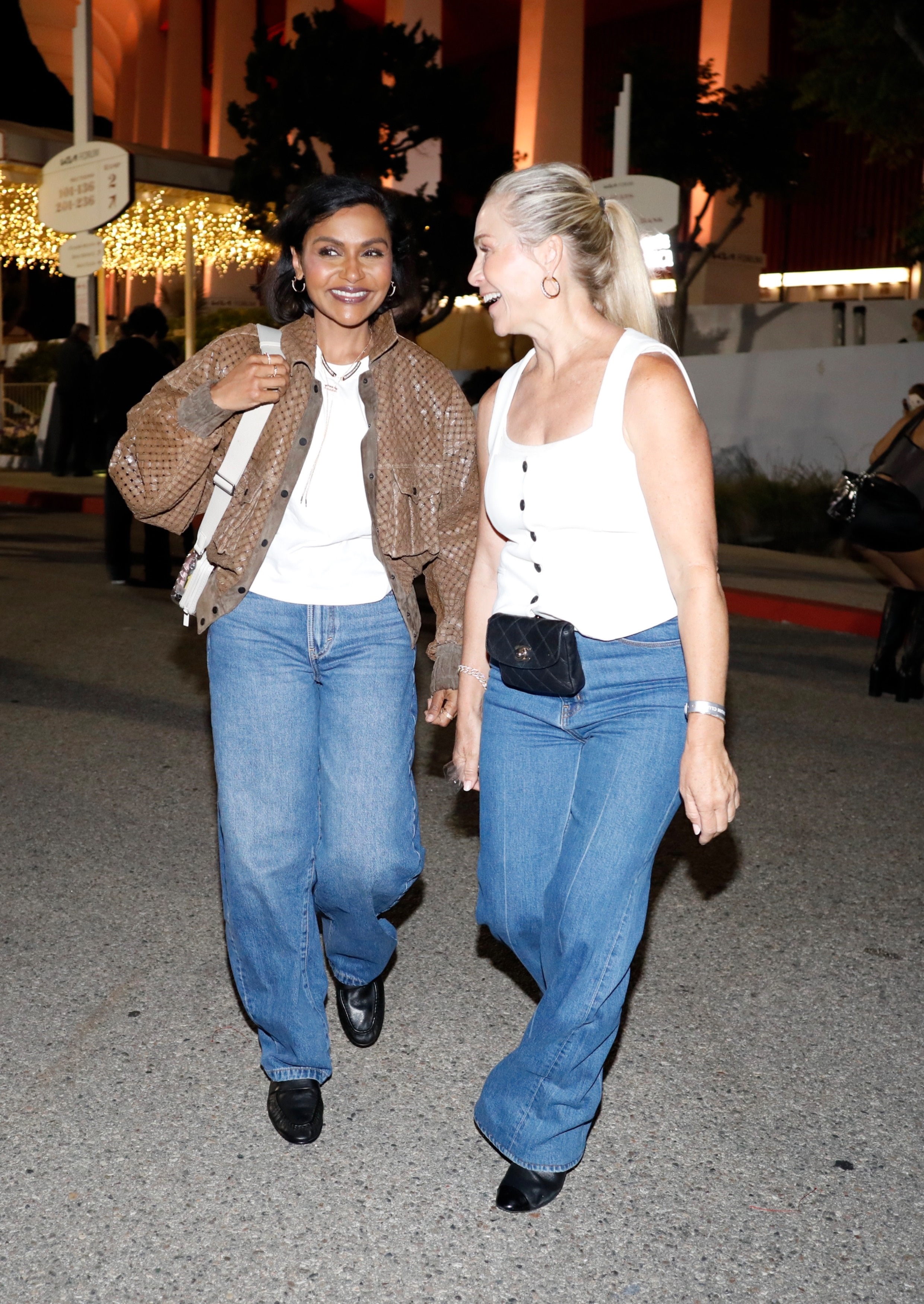 Mindy Kaling at Ariana Grande's Eternal Sunshine Tour in Inglewood