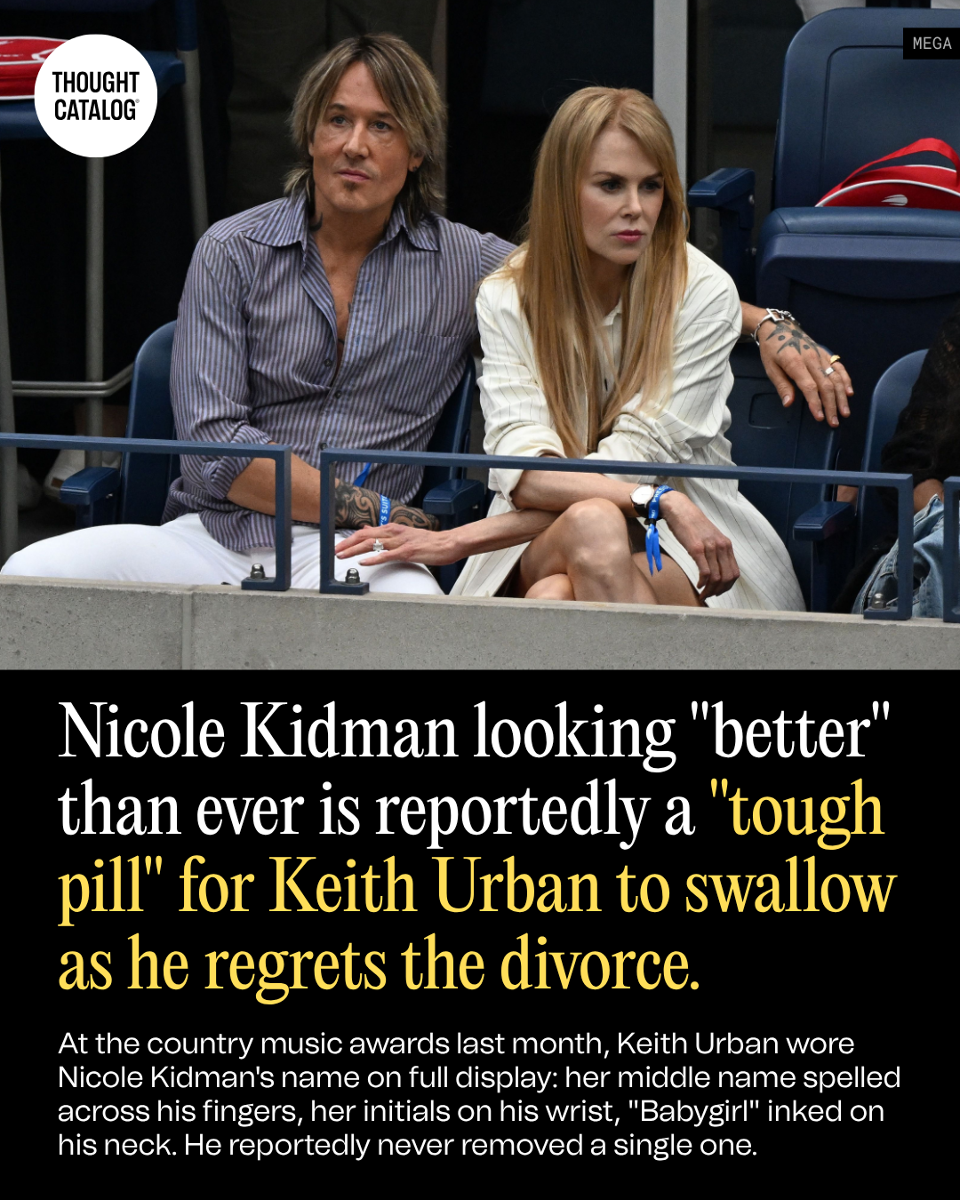 Nicole Kidman Looking "Better" Than Ever Is Reportedly a "Tough Pill" for Keith Urban to Swallow as He Regrets the Divorce