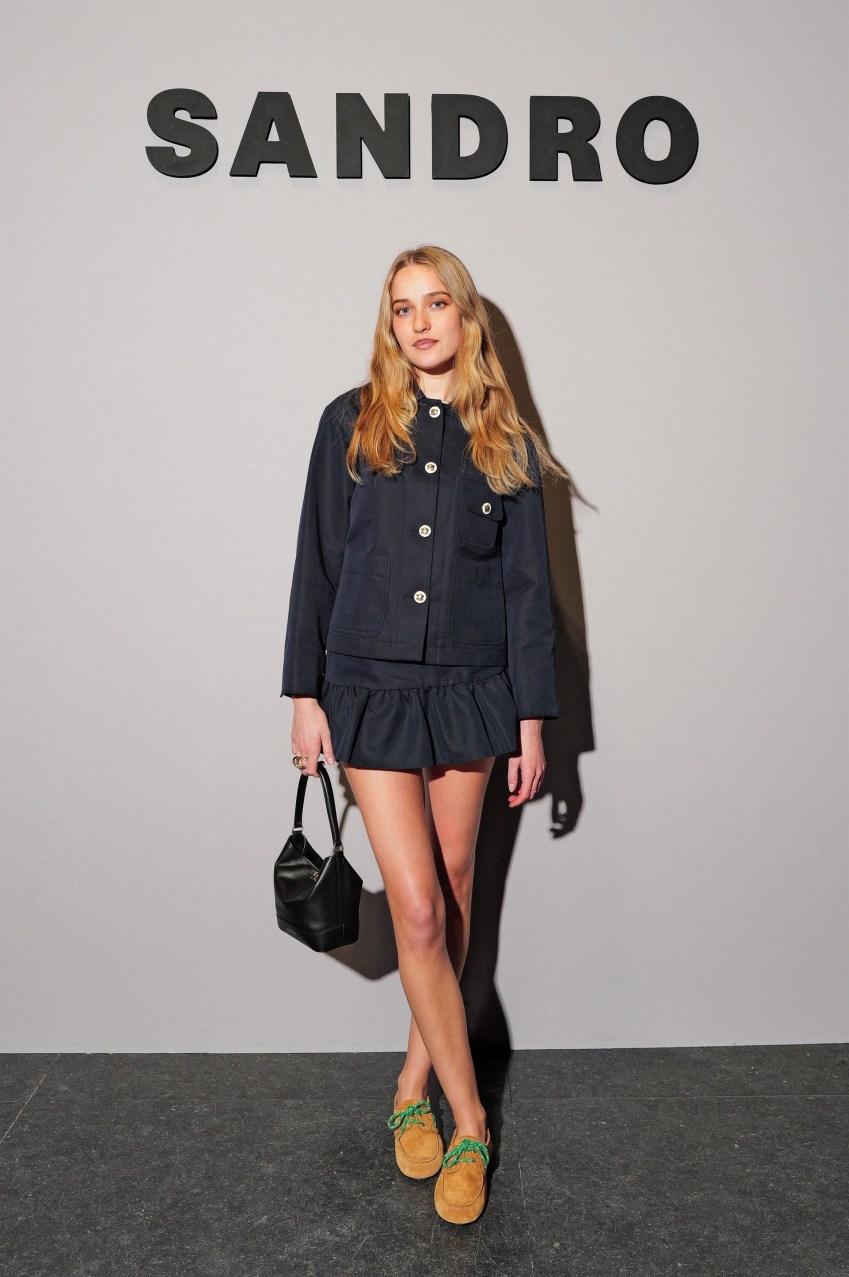 Models on the runway at Sandro's Fall/Winter 2025 show at Musée Bourdelle during Paris Fashion Week