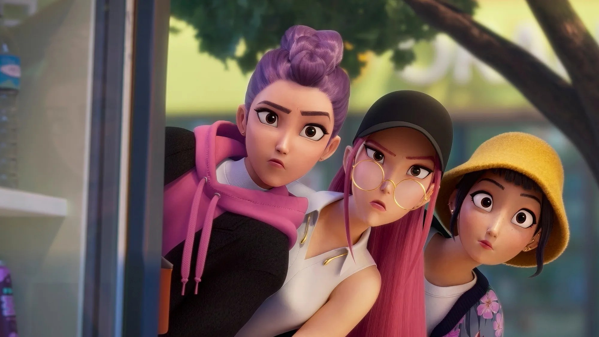 Click to open the image gallery A scene from the Netflix film KPop Demon Hunters