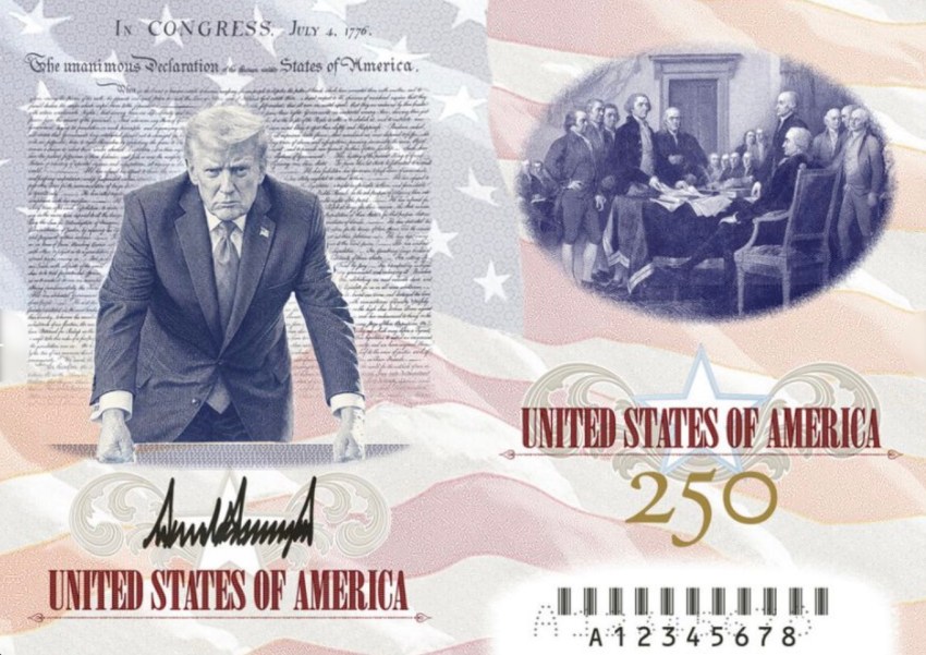 Trump Just Unveiled the New U.S. Passport with His Own Portrait and Signature Inside, Captioned “Welcome, But Be Good!”