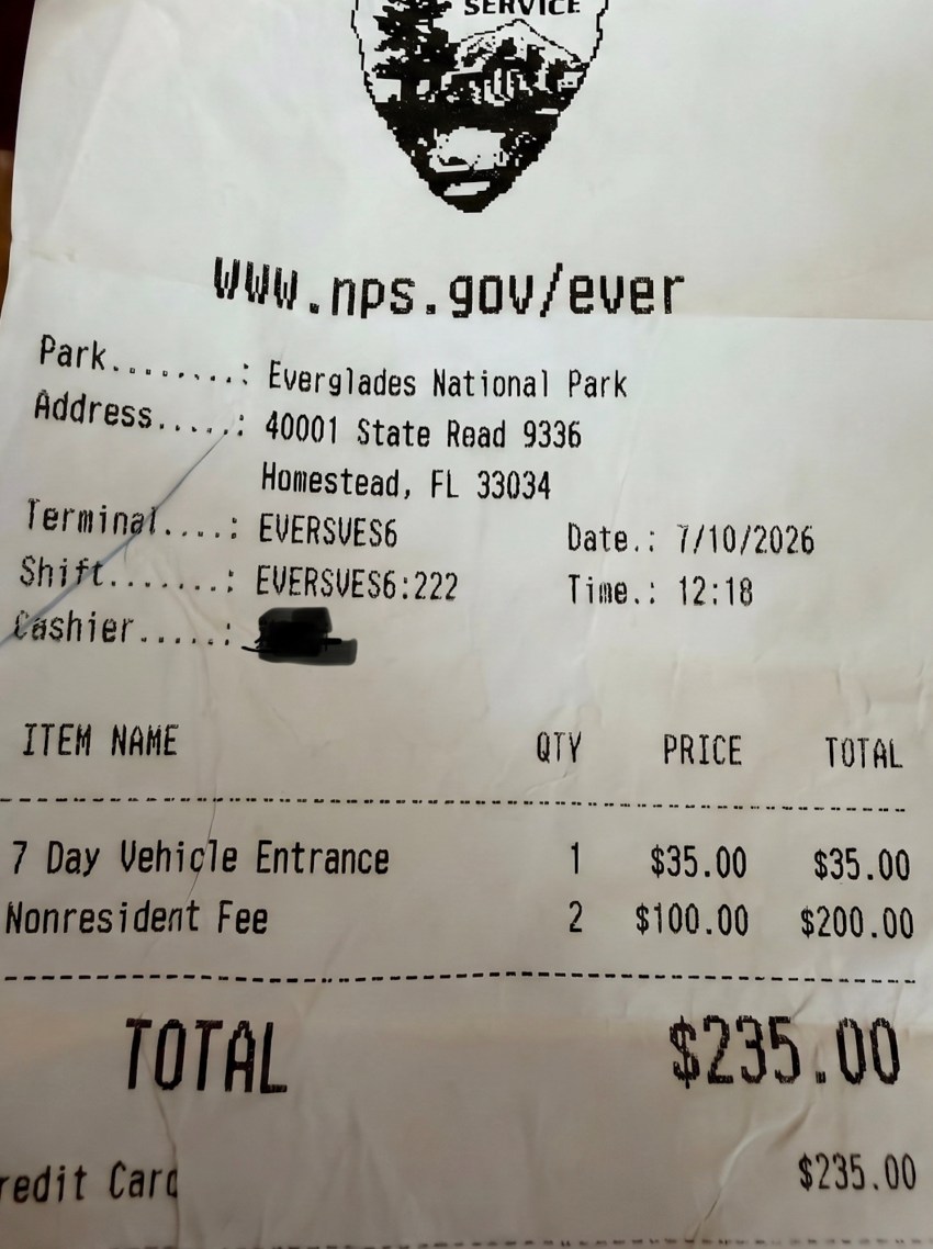 A Dad Says He Paid $235 to Get Into a National Park and Claims the Attendant Blamed the Fee on “An Order From Trump”