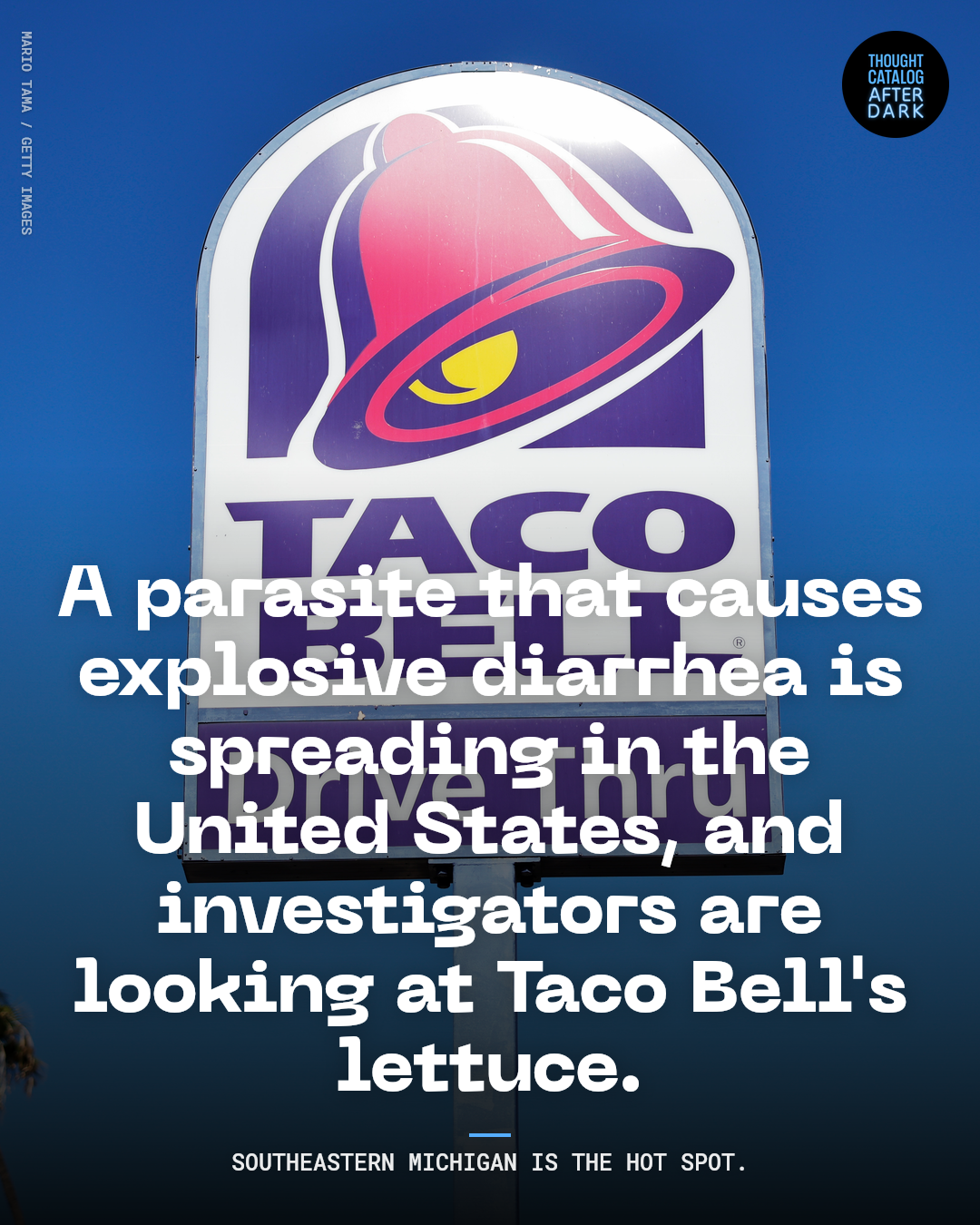 Exterior of a Taco Bell fast food restaurant