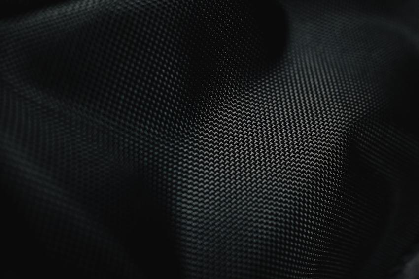 Close-up of black fabric texture