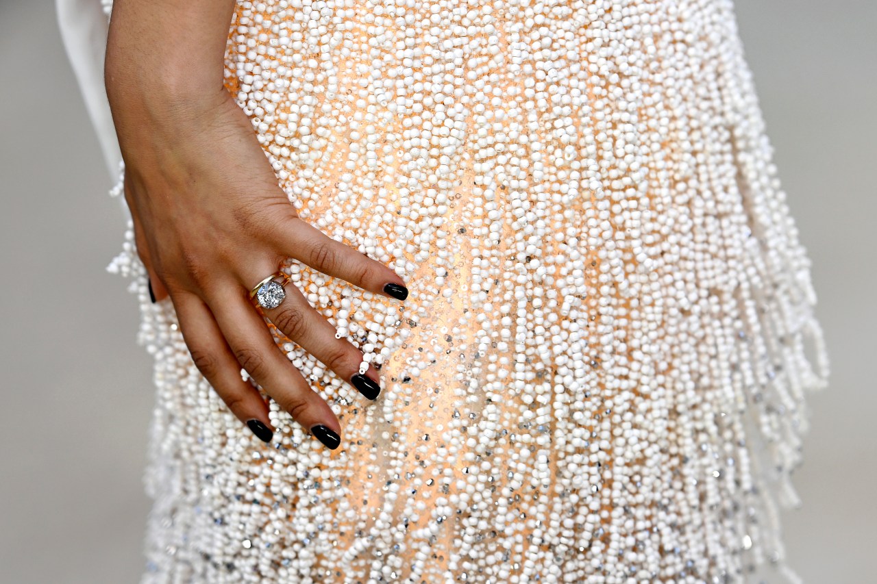 All the Photos of Zendaya at the Odyssey Premiere in Schiaparelli, Including Close-Ups of Her Wedding Rings