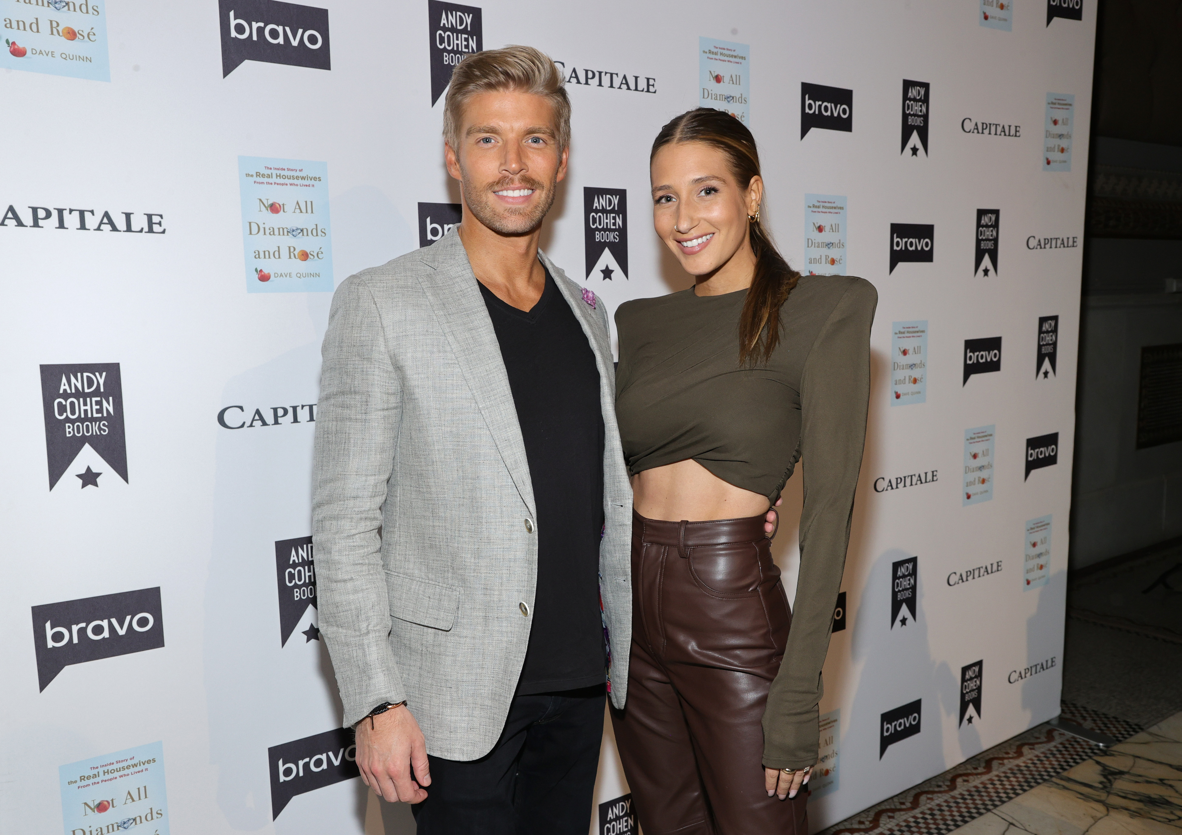 Kyle Cooke and Amanda Batula at the Not All Diamonds and Rosé book launch party at Capitale in New York City