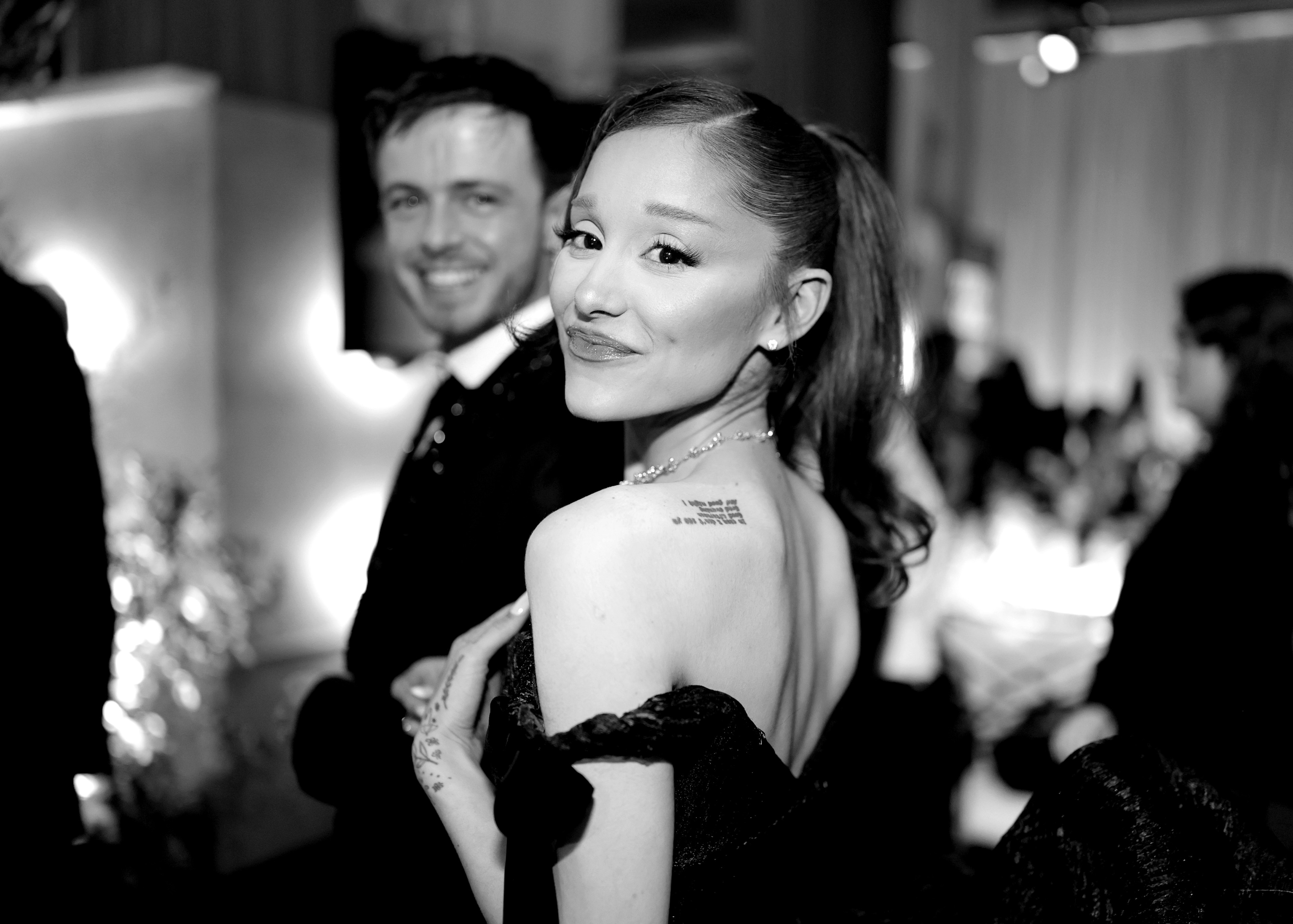 Ariana Grande at the 83rd annual Golden Globe Awards at the Beverly Hilton in Beverly Hills, California