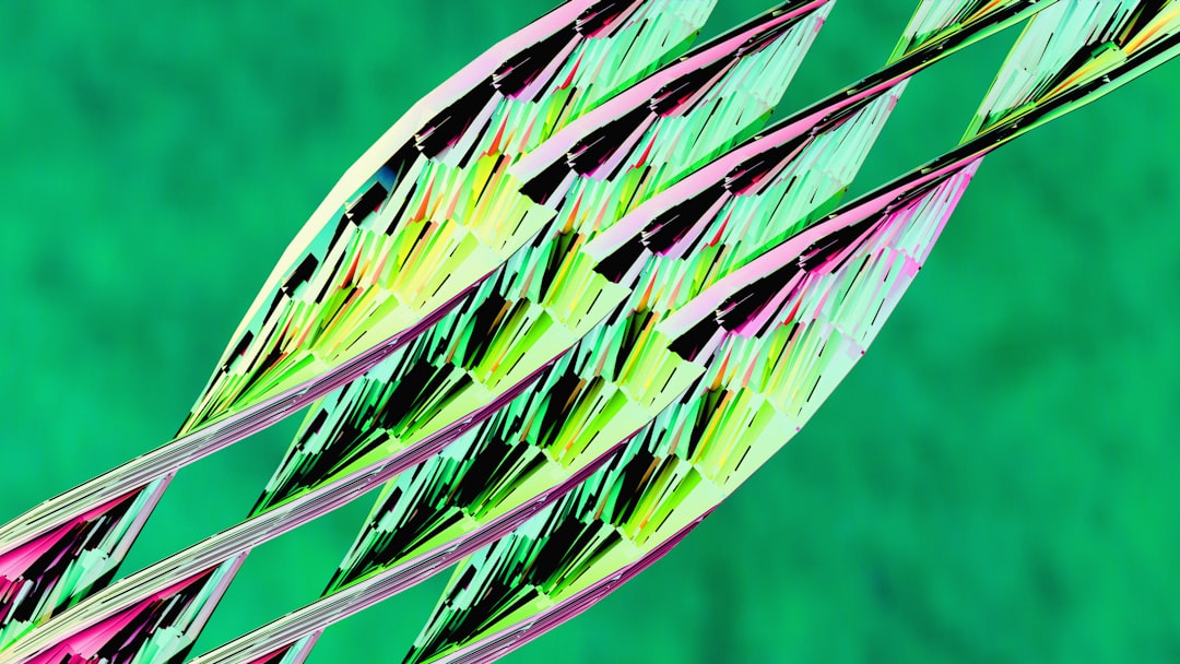 Abstract 3D render created in Blender
