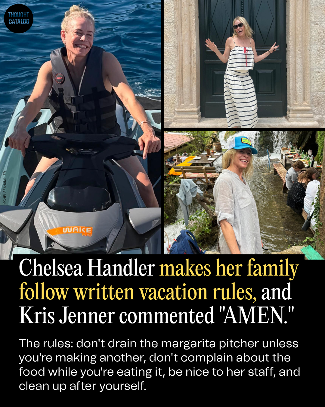 Chelsea Handler Makes Her Family Follow Written Vacation Rules, and Kris Jenner Commented "AMEN."