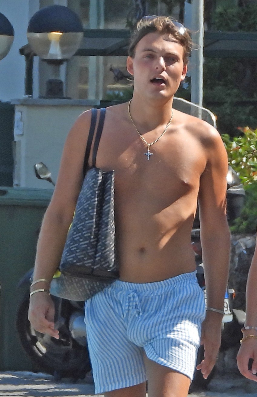 Elizabeth Hurley’s 24-Year-Old Son Damian Spends His Summers Modeling, Directing, and Lounging Shirtless on the Italian Riviera